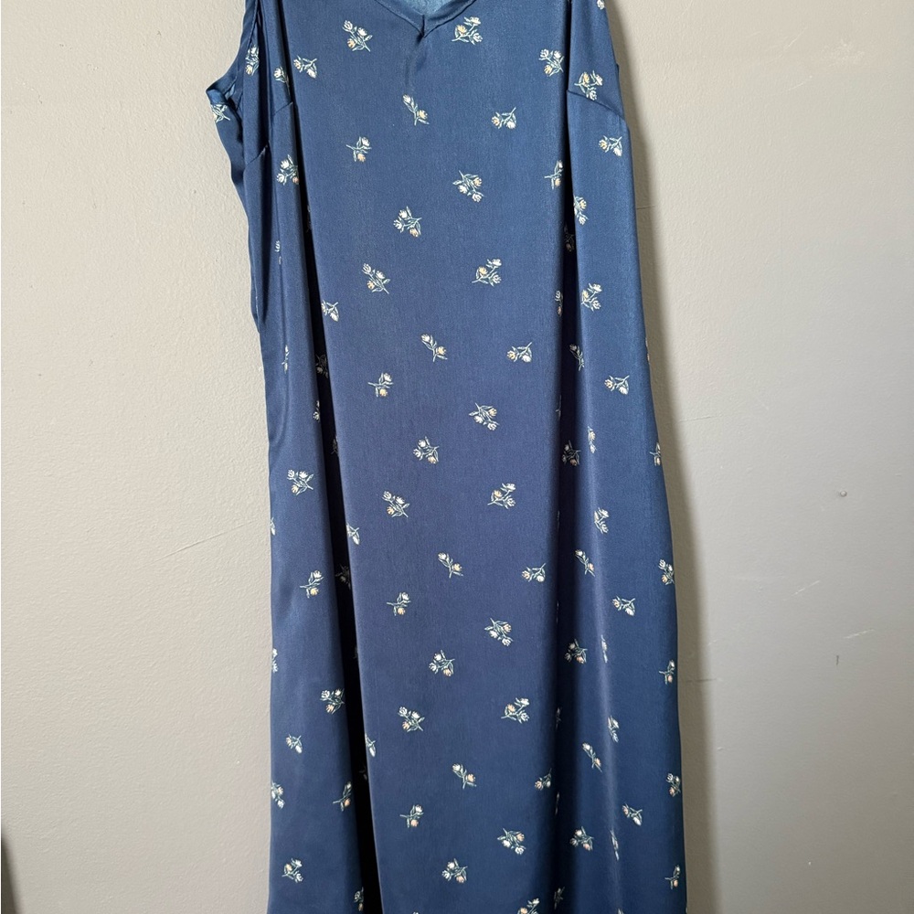 Dip Navy Floral Slip Dress